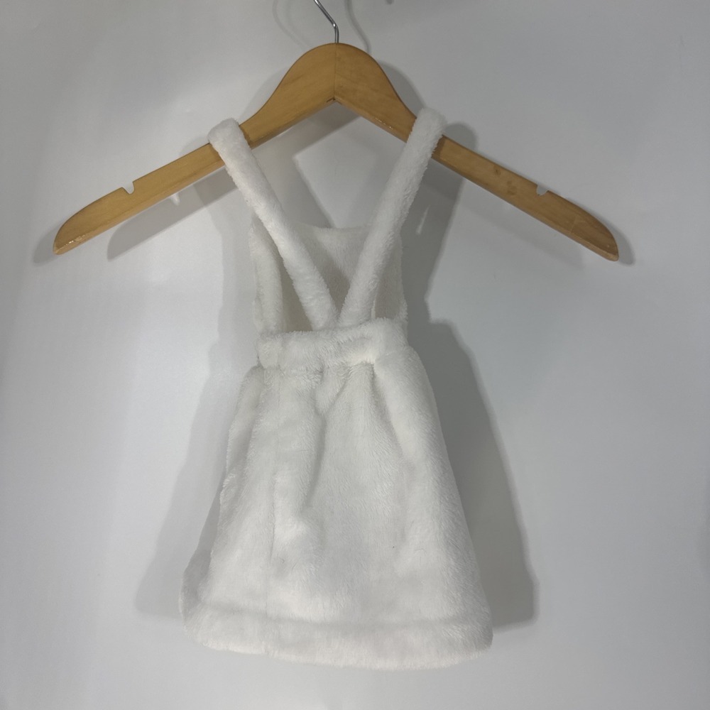 Carters Baby Girl White Plush Fleece Bunny Face Jumper Dress 9 Months GCL15234 - Picture 7 of 9